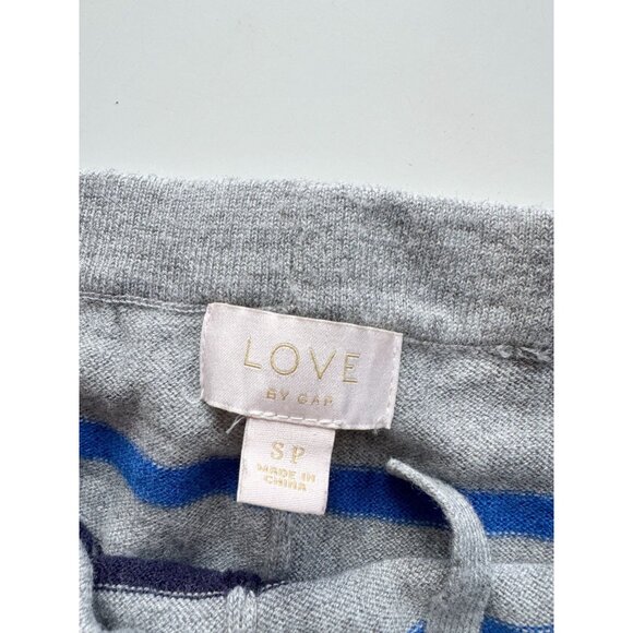 LOVE BY GAP Grey Crazy Stripe Nylon Wool Blend Sweater Leggings Pants, Size S - Picture 9 of 12
